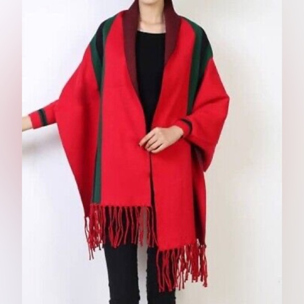 Printed Wool Scarf Wrap